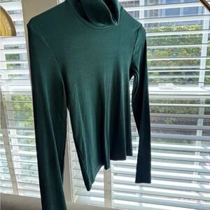 Zara Teal Ribbed Knit Top